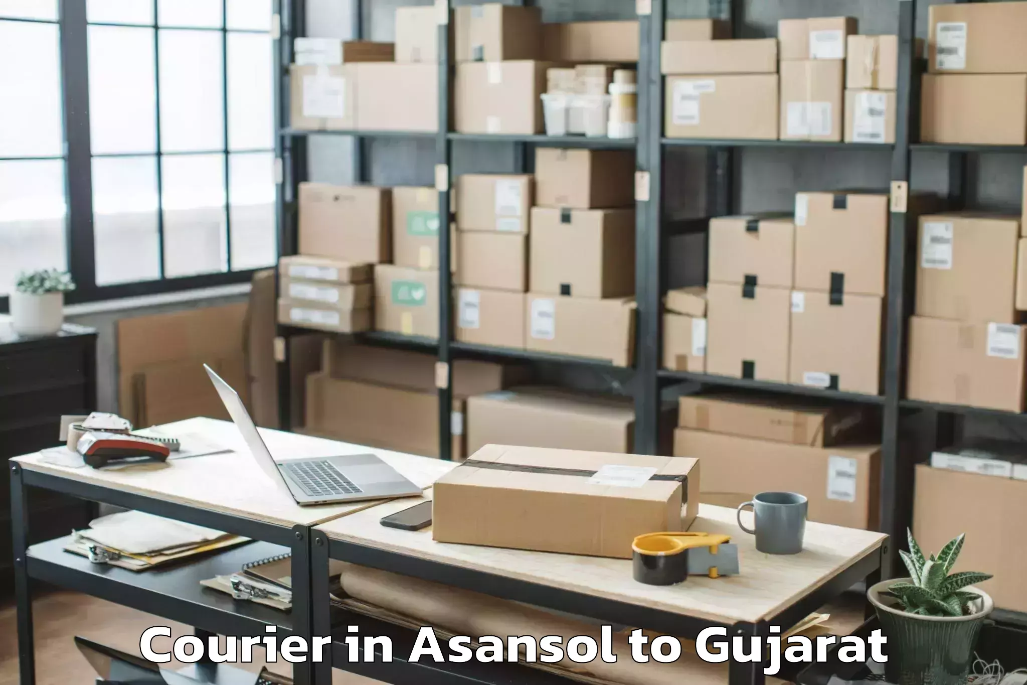 Book Asansol to Rajkot Airport Raj Courier Online